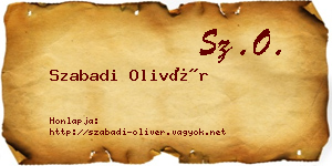 Szabadi Olivér névjegykártya
